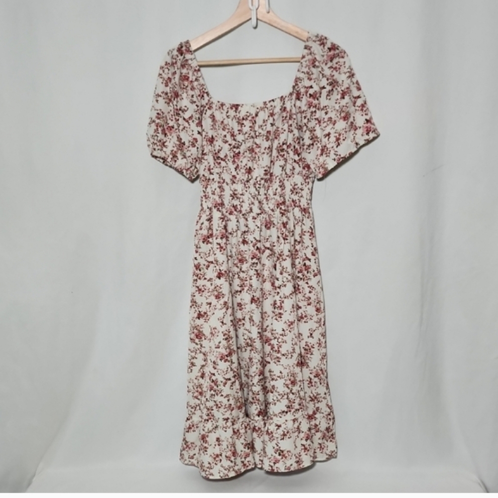 Source Unknown Floral And Solid Midi Dresses - image 3